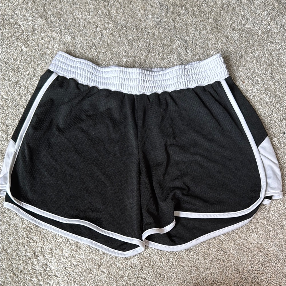 Champion Black and White Athletic Shorts